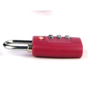 TSA digit lock &red lock PC material TSA travel lock& Fashion Design Tsa Luggage