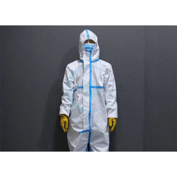 Buy Covid 19  En14126 Breathable Disposable Coveralls Biosecurity Clothes M-4xl at wholesale prices