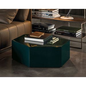 Hexagon 0.8m Marble Top Coffee Table Modern 0.6m Living Room