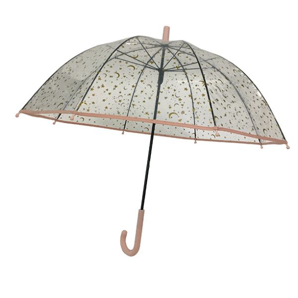 Buy Promotional Clear POE dome transparent automatic Umbrella for wholesale at wholesale prices