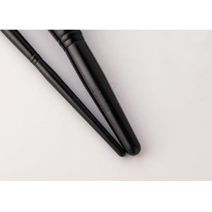 Face Makeup Brushes Set Collection With Black Copper Ferrule Birch Wooden