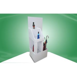 Customized POS Cardboard Displays Recyclable Exhibition For Umbrellas