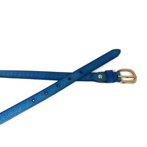 Custom Buckle 1.8cm Cow Leather Belt For Women