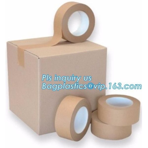Heavy Packing Labelhhh Tape Label / Gummed Tape Kraft With PE Coated