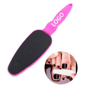 Promotional Pink Double Side Nail Polishing Nail File Logo Customized