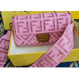 Newest Baguette Bag Embroidery Series Cross-Body Bag F Letters Pattern