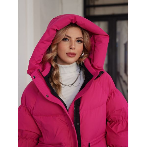 Short Length Thickened Down / Cotton Jacket Trendy Loose Style With Down Filling, modern models, bright colours, oversize, nice length, hooked women coats