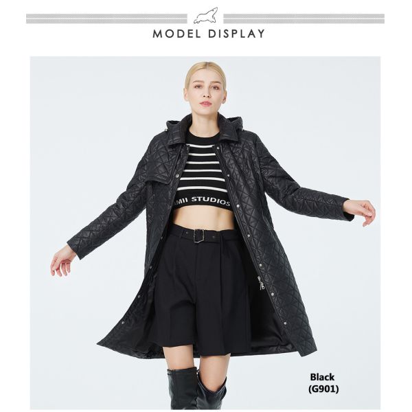 102cm Coat Belt Water Resistant Windbreaker Spring Black Coat For Center Back