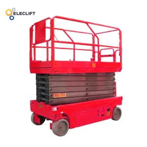 12m Lift Height Self Propelled Scissor Lift with 25% Max Gradeability and OEM