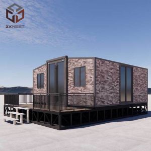 China 20FT Premade Houses of with Broken Bridge Aluminum Double Doors and PU Sandwich Panel on sale