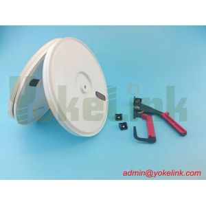 Acetal Plastic Cable Strap on reel, Black Colour, Acetal Strap tool ,Separate Head