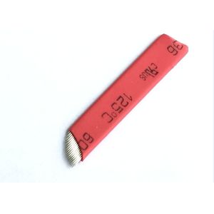 Disposable Red Permanent Makeup Needles , Eyebrow Tattoo Blade Needles