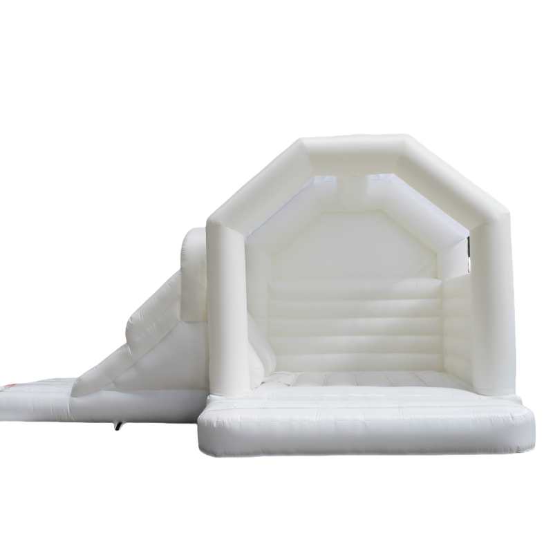 Unisex Wedding Bouncer Jumping Bouncy Castle with Customized Size White Bounce House