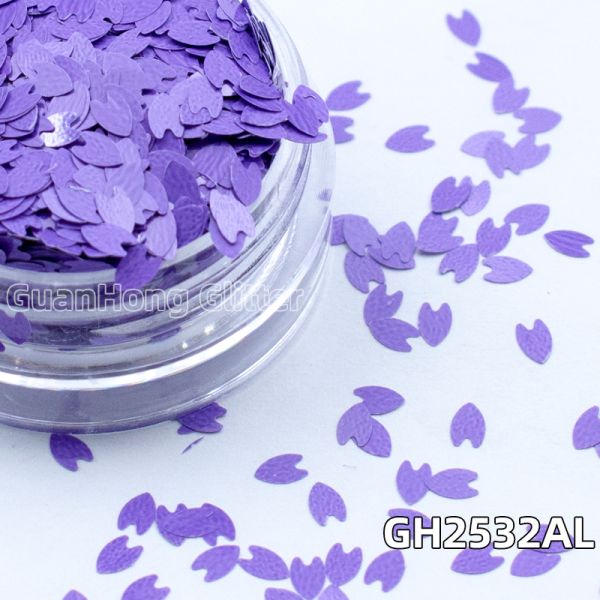 Loose Oil Based Solvent Resistance Glitter Matte Petal Shaped For For Nails Oem