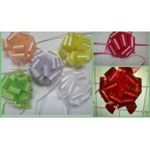 Cheerleading Accessories Metallic Pom Pom Bows Pull Ribbon Bows