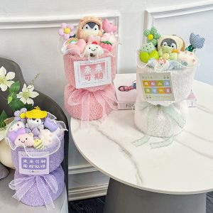 Children's Birthday Plush Doll Bouquet for Valentine's Day or Graduation Season