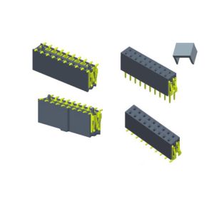 7.1 Single Row Female Header Connector 2.54 Mm Pitch SMT Type Long Lifespan