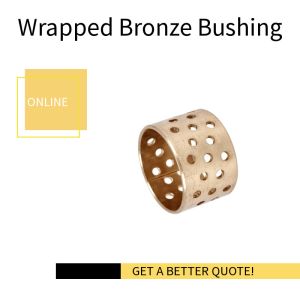 CuSn8, Cylindrical Wrapped Bronze Bearings