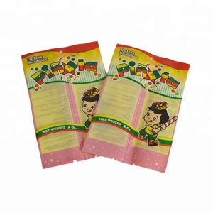 Wholesale food grade gravures printing plastic heat seal candy bag