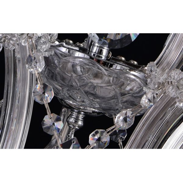 LED E14 Ceiling Crystal Candle Chandelier Lamp Waterproof Dirt Resistant