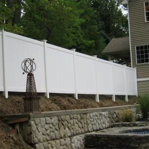 Factory Price White PVC Privacy Panel For Outdoor Garden Fence