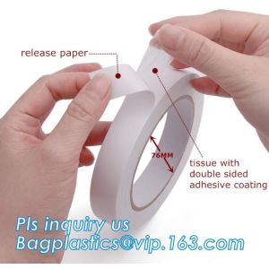 Industrial Strong Label Tape Label Double Sided With Carrier Tissue Or Foam