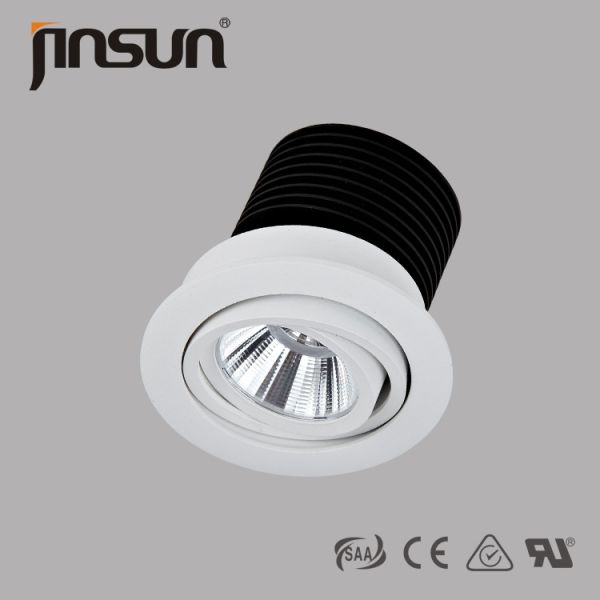 Buy 7W500LM 5000K Natural White 360 degree adjustable LED downlight with TUV&UL certificate at wholesale prices