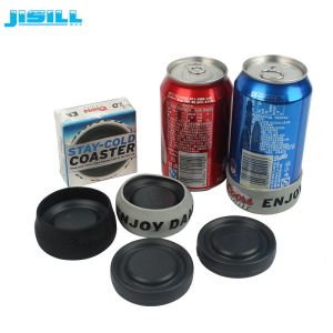 HDPE Super Mini Insulated Beer Can Cooler Holder With Rubber Ring