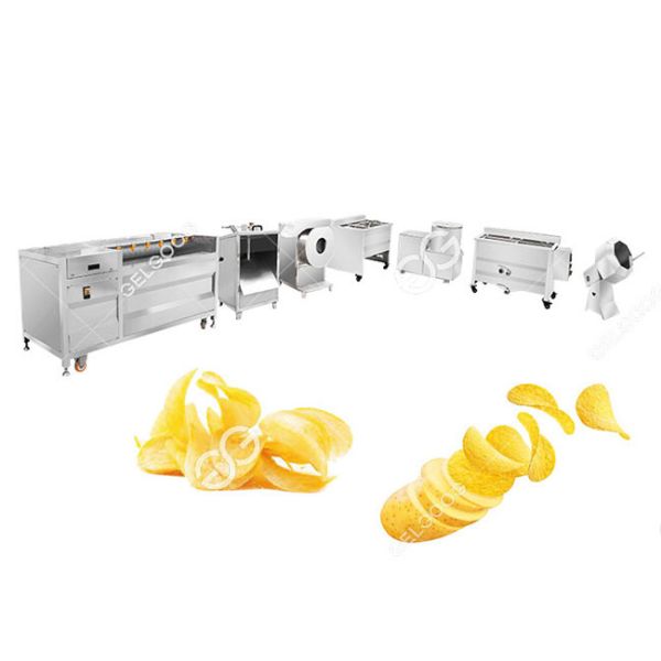 Small Scale Chips making Machine , Potato Chips Manufacturing Plant Fully