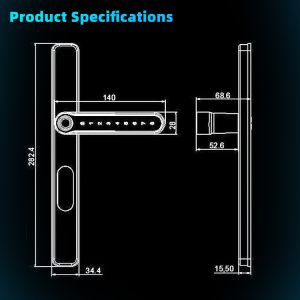 Electronic Intelligent TTlock Smart Lock Password Fingerprint Door Lock