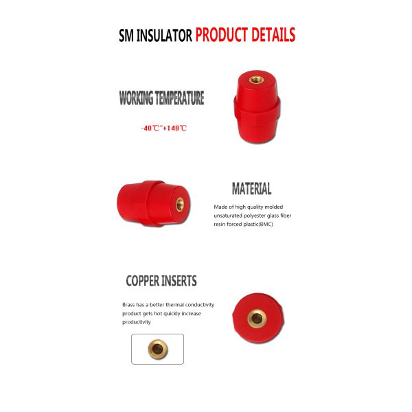 SM51M8 low voltage busbar insulator standoff insulator
