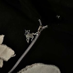 Custom Sweatsuit Two Piece Tracksuit Applique Distressed Embroidery Tracksuit