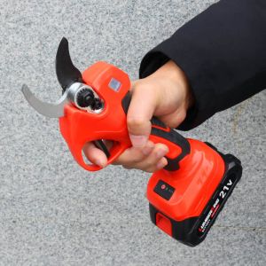 Electric Pruning Shears Cordless Pruner With 21V Rechargeable Lithium Battery Powered Pruner