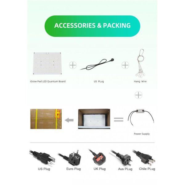 IBoard 120 AC100V Dimmable LED Grow Lights 6