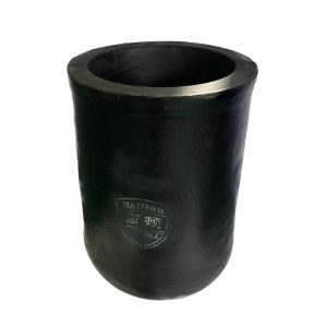 Round Induction Furnace Crucible Pot Acidic Basic Resistant Capacity 150kg