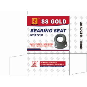 Power Tiller Parts Bearing Housing 2 Holes Casting Steel Material