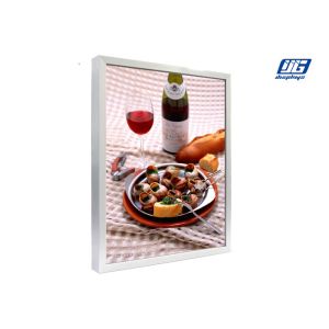 Rectangle Shape Small Desktop Photo Holder Silver Art Surface Processing