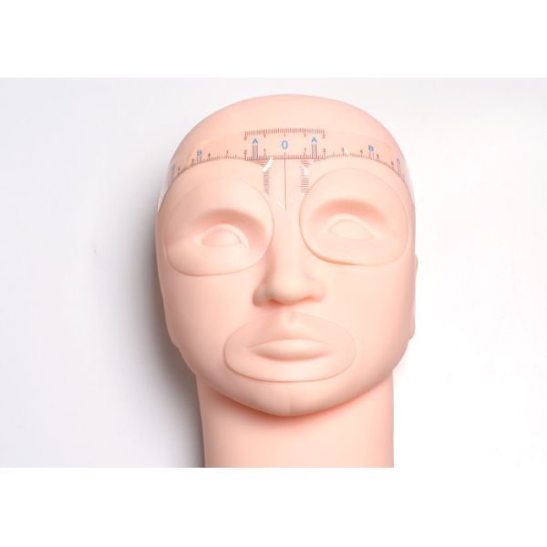 Disposable Transparent Adhesivepermanent makeup eyebrow ruler for PMU Microblading Tattoo