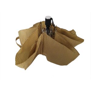 Light Weight 3 Folding Auto Open Close Umbrella Full Dot Printing 6 Ribs