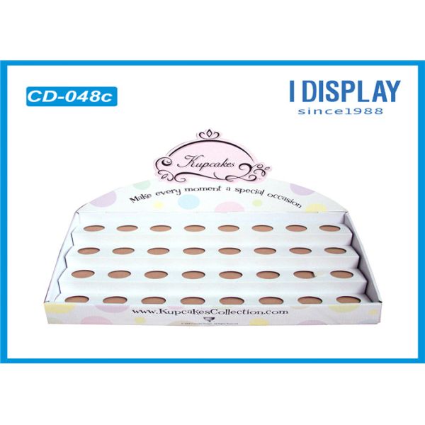 Cardboard Table Display Stands Boxes , Corrugated Counter Display For Nail Polish