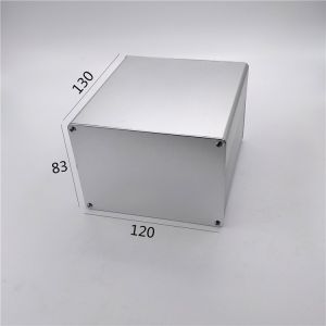 120*83*130mm Squre Aluminum Extrusion Enclosure With End Plate