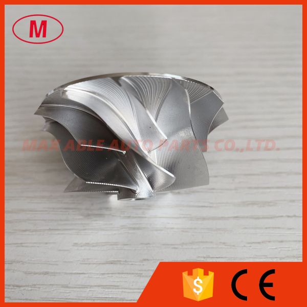 RHF4H 41.00/52.00mm 6+6blades Point Milling Air Curve Performance turbo milling/aluminum 2618/billet compressor wheel