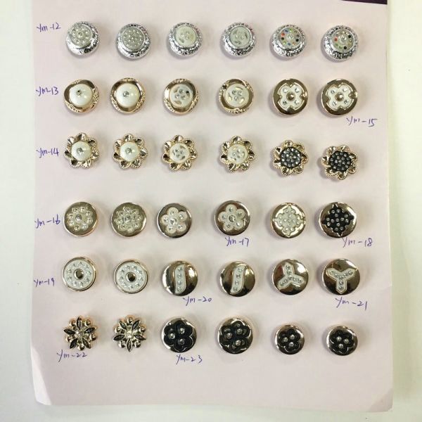 wholesale 40L 44L crystal rhinestone 25MM acrylic diamond button with metal back