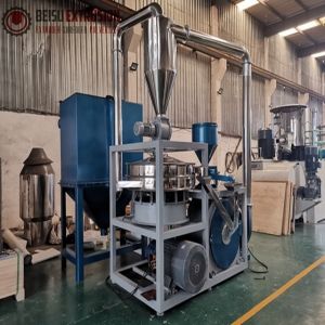 600kg/H 10mm NSK Bearing Pvc Pulverizer Machine