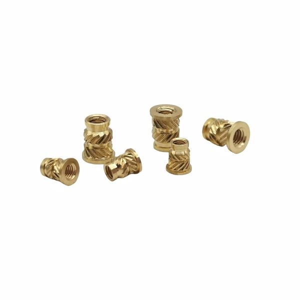 Factory Wholesale Custom Brass Knurled Nut Through-Hole Knurled Nut Copper Insert Copper Flower Mother