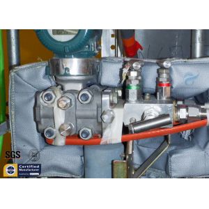 Transmitter Thermal Insulation Covers Removable Grey Fiberglass Materials 300℃