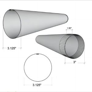 3 Inches Diameter Metal Steel Aluminium Round Rain Downspout Pipe Roll Forming