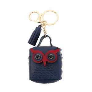 Creative Mini Bag Cute Leather Owl leather Bluetooth Earphone bag