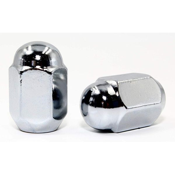 Chrome Dome Top Alloy Wheel Bolts Locking Lug Bolts 1.40" Overall Length