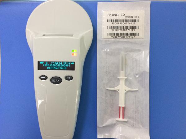 Buy ISO Standard RFID Microchip Scanner Three Button With 7000 Records Data Storage at wholesale prices